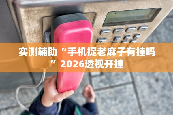 实测辅助“手机捉老麻子有挂吗”2026透视开挂
