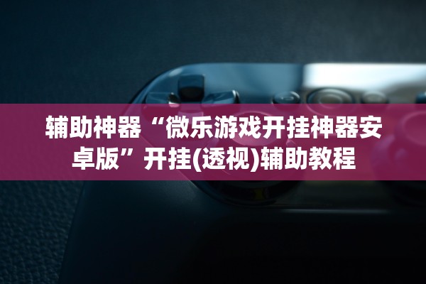 辅助神器“微乐游戏开挂神器安卓版”开挂(透视)辅助教程