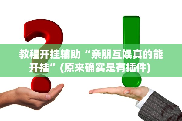 教程开挂辅助“亲朋互娱真的能开挂”(原来确实是有插件) 