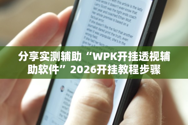 分享实测辅助“WPK开挂透视辅助软件	”2026开挂教程步骤