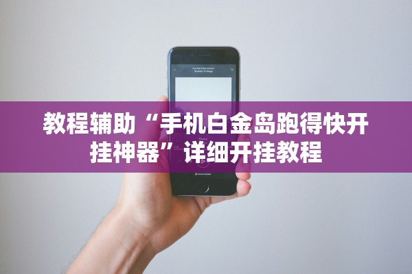 教程辅助“手机白金岛跑得快开挂神器	”详细开挂教程