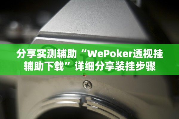 分享实测辅助“WePoker透视挂辅助下载”详细分享装挂步骤