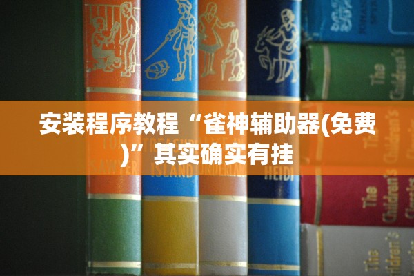 安装程序教程“雀神辅助器(免费)”其实确实有挂