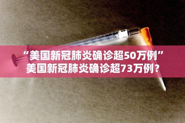 “美国新冠肺炎确诊超50万例	” 美国新冠肺炎确诊超73万例？