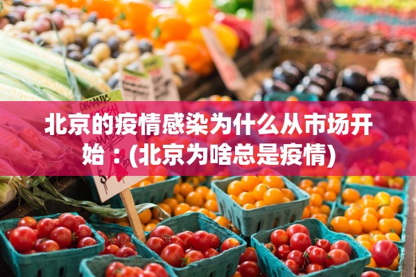北京的疫情感染为什么从市场开始︰(北京为啥总是疫情)
