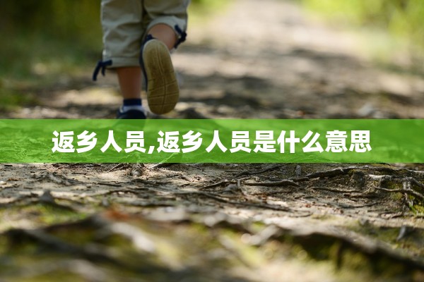 返乡人员,返乡人员是什么意思