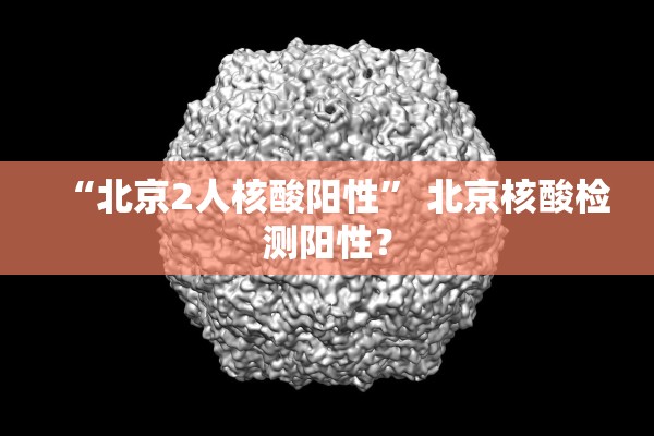 “北京2人核酸阳性	” 北京核酸检测阳性？